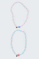 2-Pack Turtle & Fish Necklaces