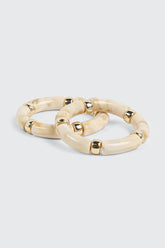 2-Pack Marble Stretch Bracelets