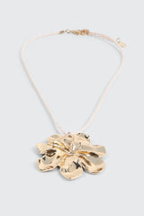 Braided Cord Pendant Necklace