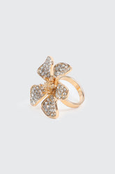 Embellished Hibiscus Ring