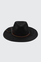 Fedora Hat with Faux Suede Cord