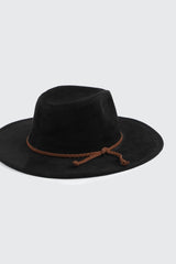 Fedora Hat with Faux Suede Cord