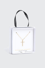 14K Gold Plated Cross Necklace