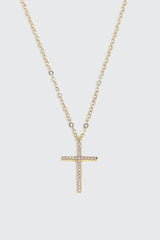 14K Gold Plated Cross Necklace