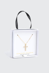 14K Gold Plated Cross Necklace