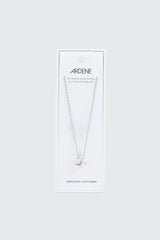 14K White Gold Plated Dolphin Necklace