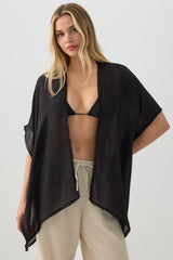 Crochet Trim Swim Cover Up