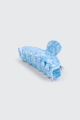 Blue Paisley Hair Claw