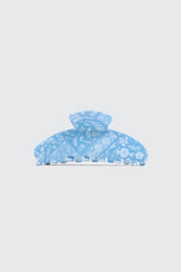 Blue Paisley Hair Claw