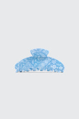 Blue Paisley Hair Claw