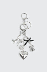 Teddy Bow Keychain Charm