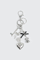 Teddy Bow Keychain Charm