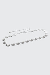 Shell Motif Chain Waist Belt