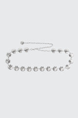 Shell Motif Chain Waist Belt