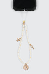 Beaded Phone Charms with Sun and Starfish