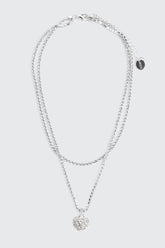 Two row heart Necklace
