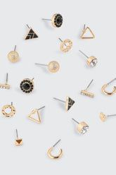 9-Pack Geometric Earrings Set