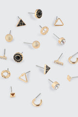 9-Pack Geometric Earrings Set