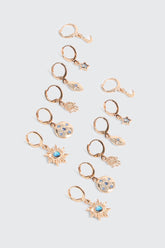 6-Pack Hoop Earrings