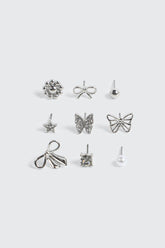 9-Pack Stud Earrings