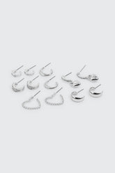 6-Pack Hoop Earrings