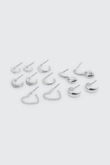 6-Pack Hoop Earrings