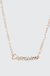 Capricorn Zodiac Chain Necklace