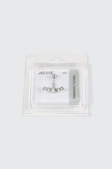 Arched Rhinestone Navel Piercing