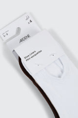 4-Pack Rib No Show Shoe Liners