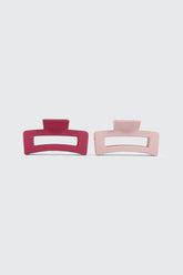 2 Pack Rectangular Cutout Hair Claws