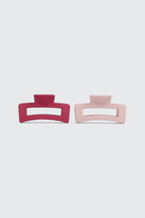 2 Pack Rectangular Cutout Hair Claws