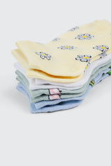 4-Pack Printed Ankle Socks