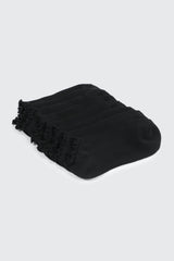 4-Pack Ankle Socks with Ruffled Edge