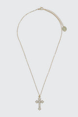 14K Gold Plated Cross Necklace