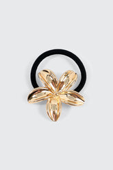 Metal Hibiscus Hair Tie