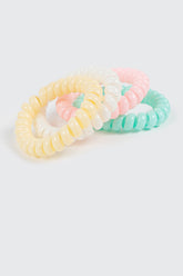 4-Pack Spiral Coil Hair Ties