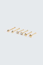 Star Double Sided Nose Piercing