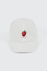 Raspberry Embroidered Cap