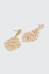 Palm Leaf Dangle Earrings