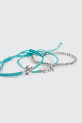 3-Pack Turtle Dolphin Bracelets