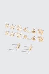 Mixed Shape Stud Earring Set