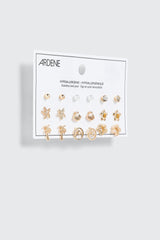 Mixed Shape Stud Earring Set