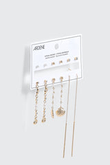 6-Pack Pearl Drop Earrings
