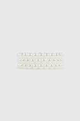 3-Pack Faux Pearl Bracelets
