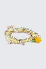 4-Pack Pearl Lemon Bracelets