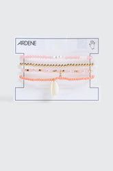 4-Pack Beaded Stretch Bracelets