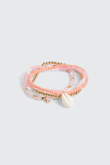 4-Pack Beaded Stretch Bracelets