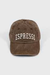 Espresso Embroidered Baseball Cap