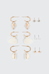 Shell Charm Earring Set