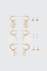 Shell Charm Earring Set